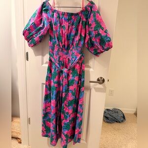 Lilly Pulitzer Ceres Pink and Blue Floral Dress NWT